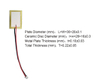 Elemento piezoeléctrico de unidad externa de 2.0khz 30x20mm con cables